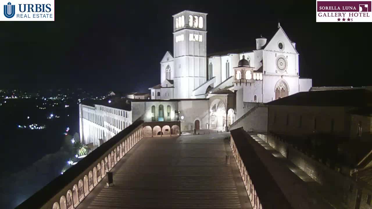 Assisi Basilica of San Francesco Live Cam - Perugia, Umbria, Italy