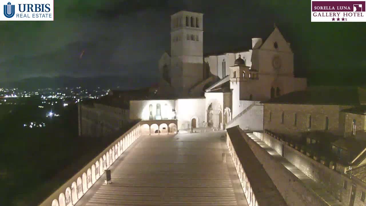 Assisi Basilica of San Francesco Live Cam - Perugia, Umbria, Italy