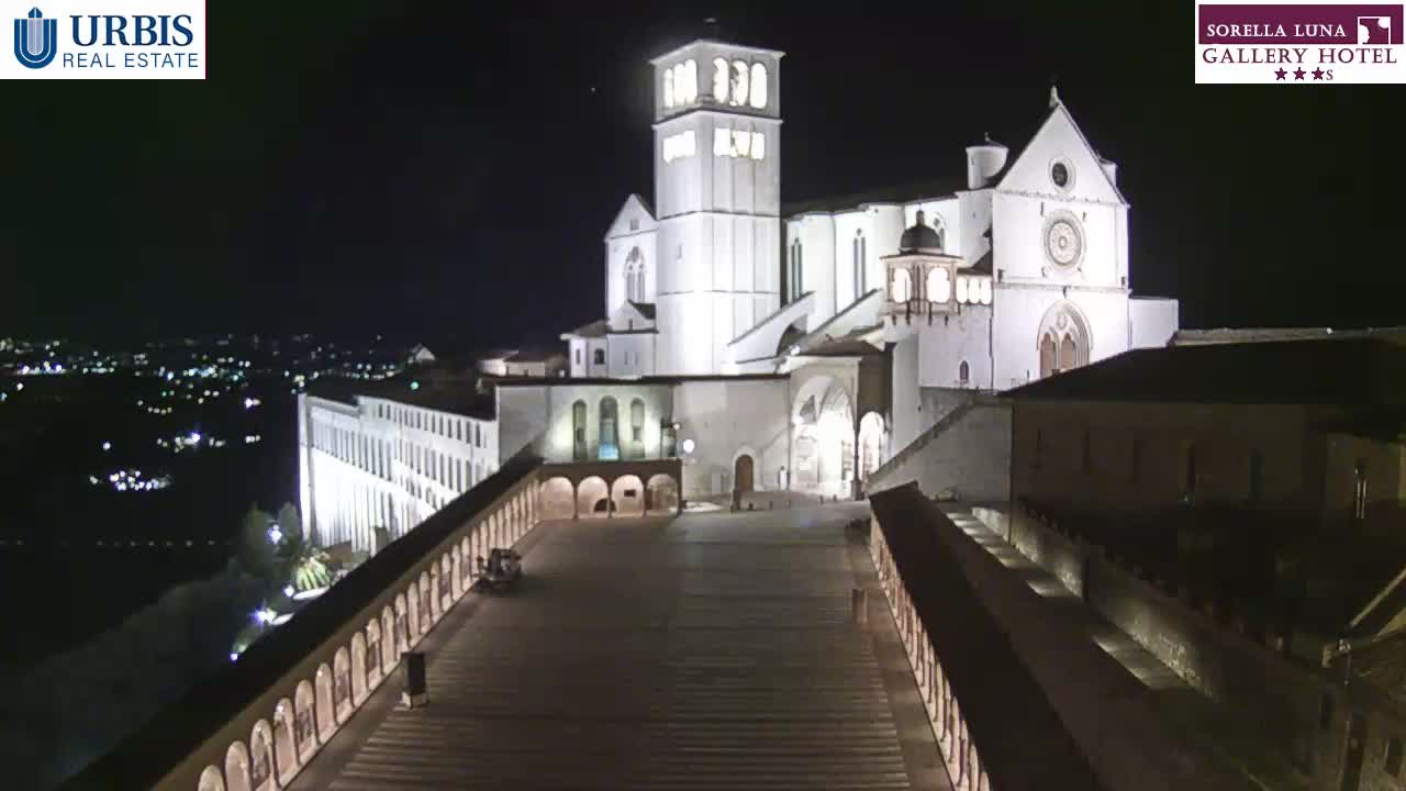 Assisi Basilica of San Francesco Live Cam - Perugia, Umbria, Italy