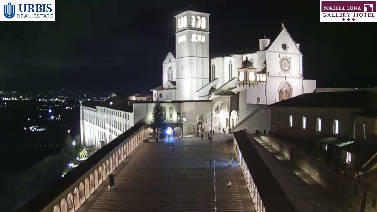 Assisi Basilica of San Francesco Live Cam - Perugia, Umbria, Italy