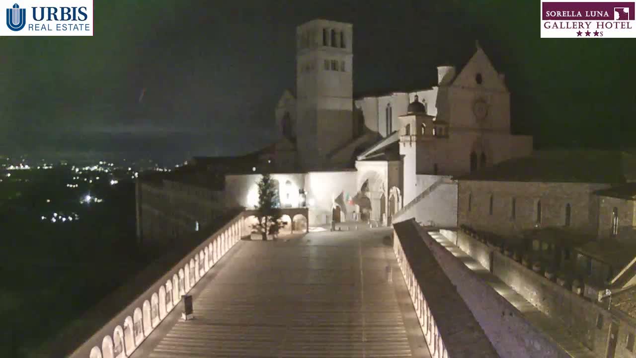 Assisi Basilica of San Francesco Live Cam - Perugia, Umbria, Italy