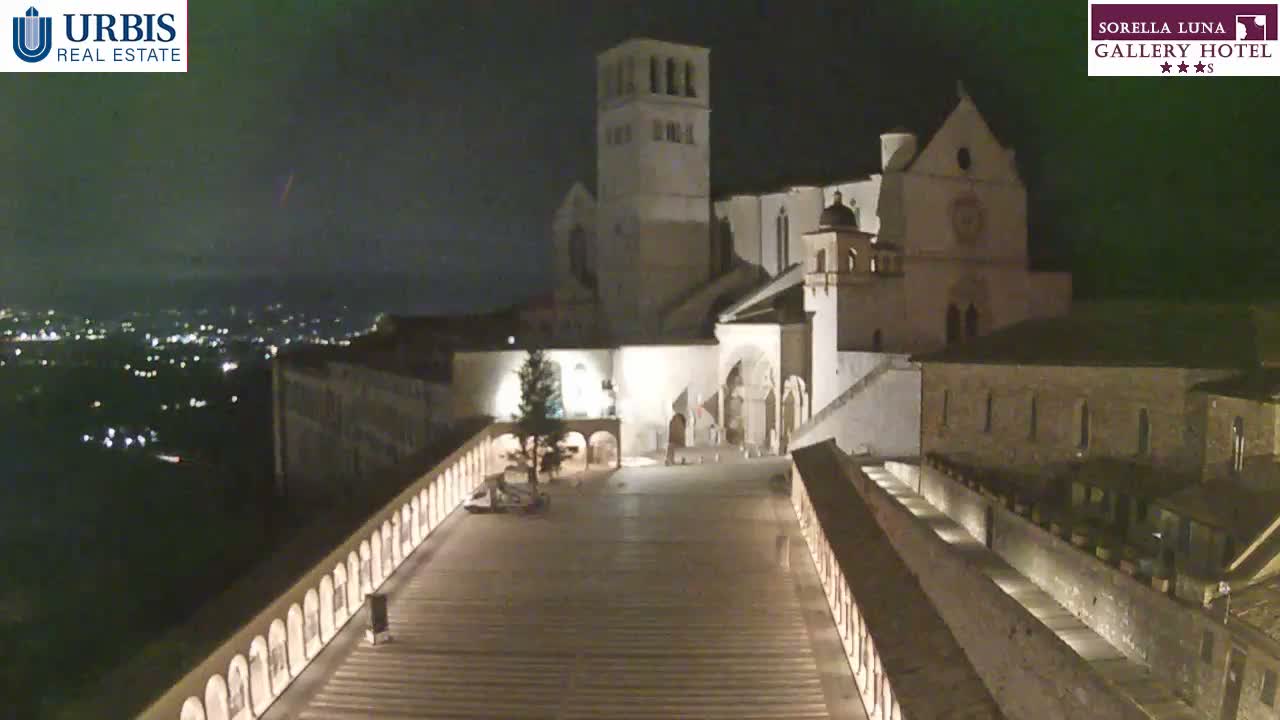 Assisi Basilica of San Francesco Live Cam - Perugia, Umbria, Italy