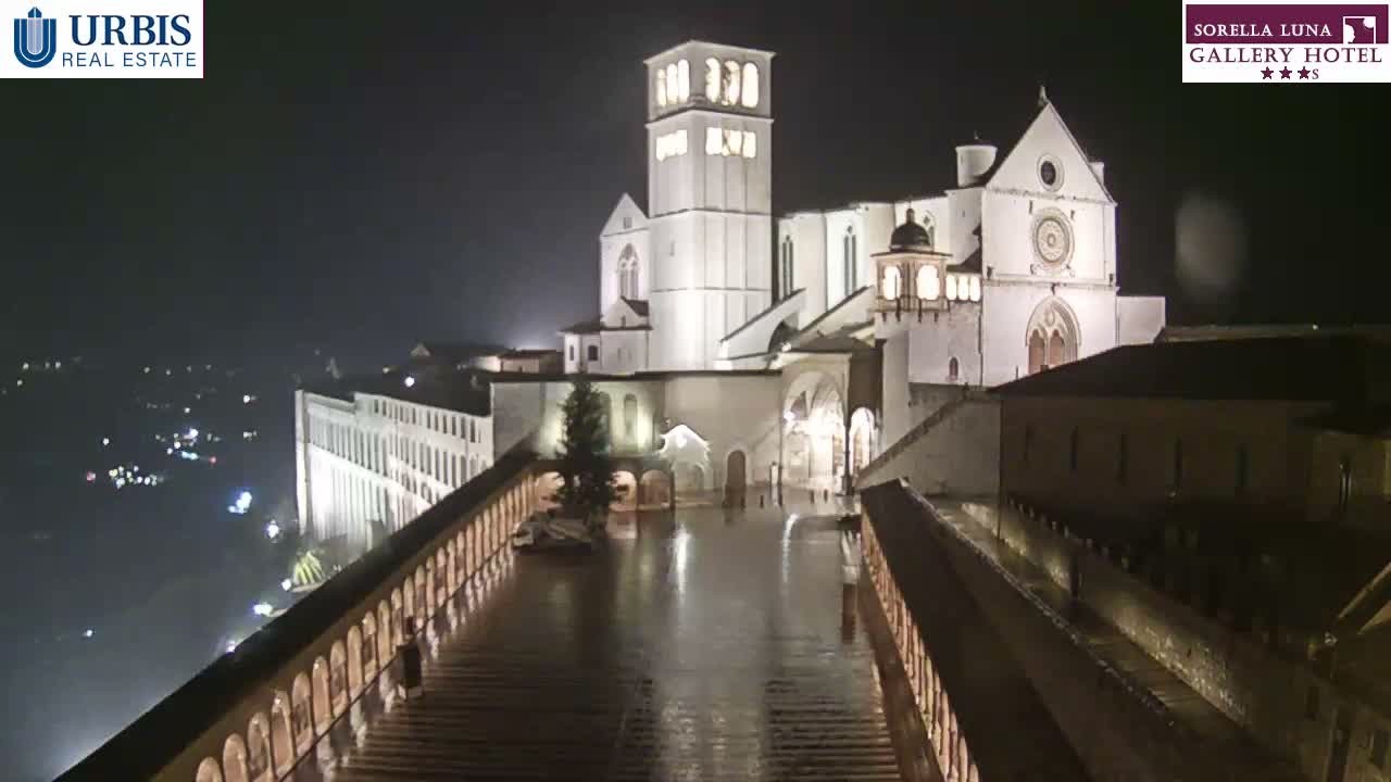 Assisi Basilica of San Francesco Live Cam - Perugia, Umbria, Italy
