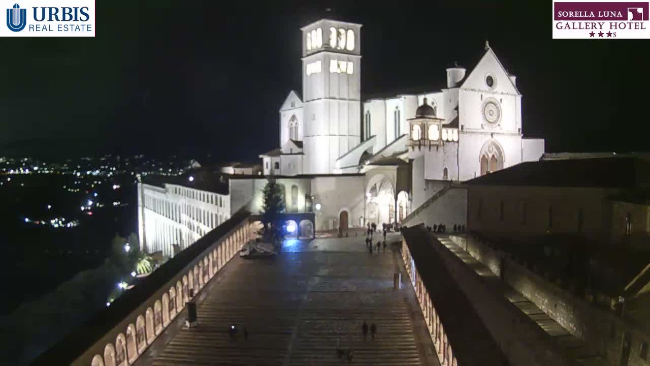 Assisi Basilica of San Francesco Live Cam - Perugia, Umbria, Italy