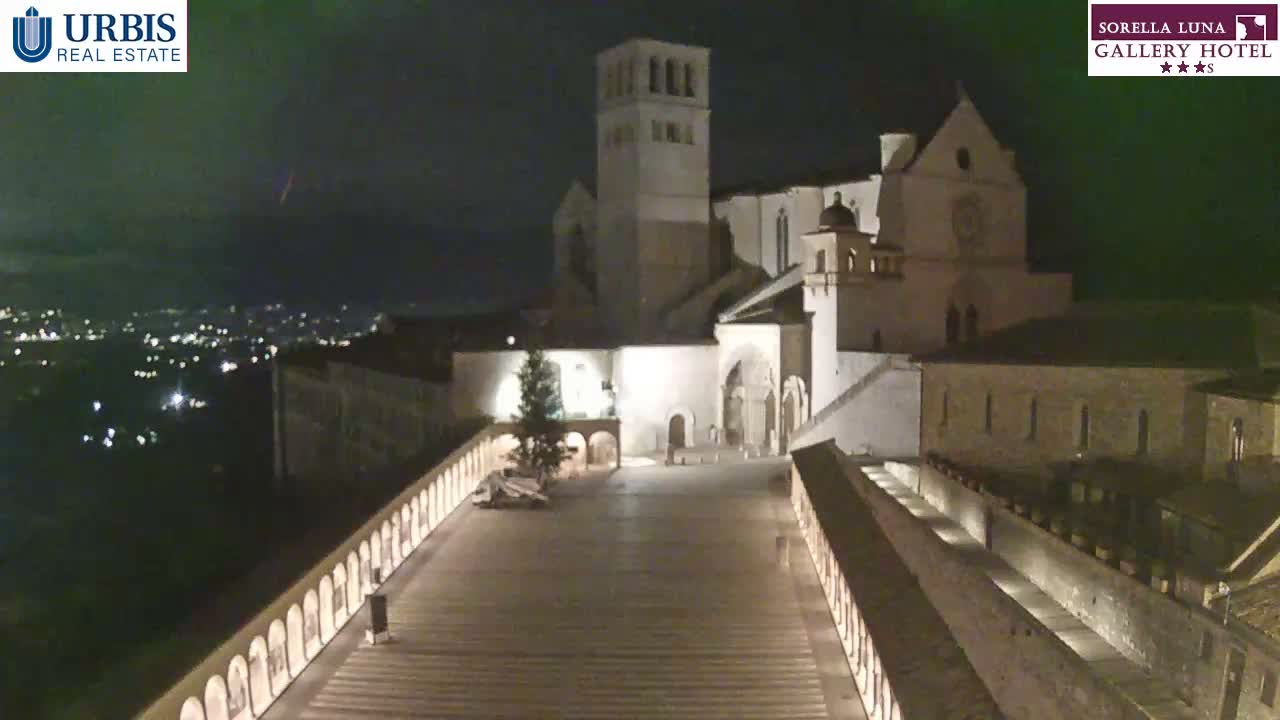Assisi Basilica of San Francesco Live Cam - Perugia, Umbria, Italy