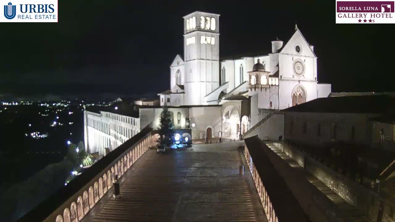 Assisi Basilica of San Francesco Live Cam - Perugia, Umbria, Italy