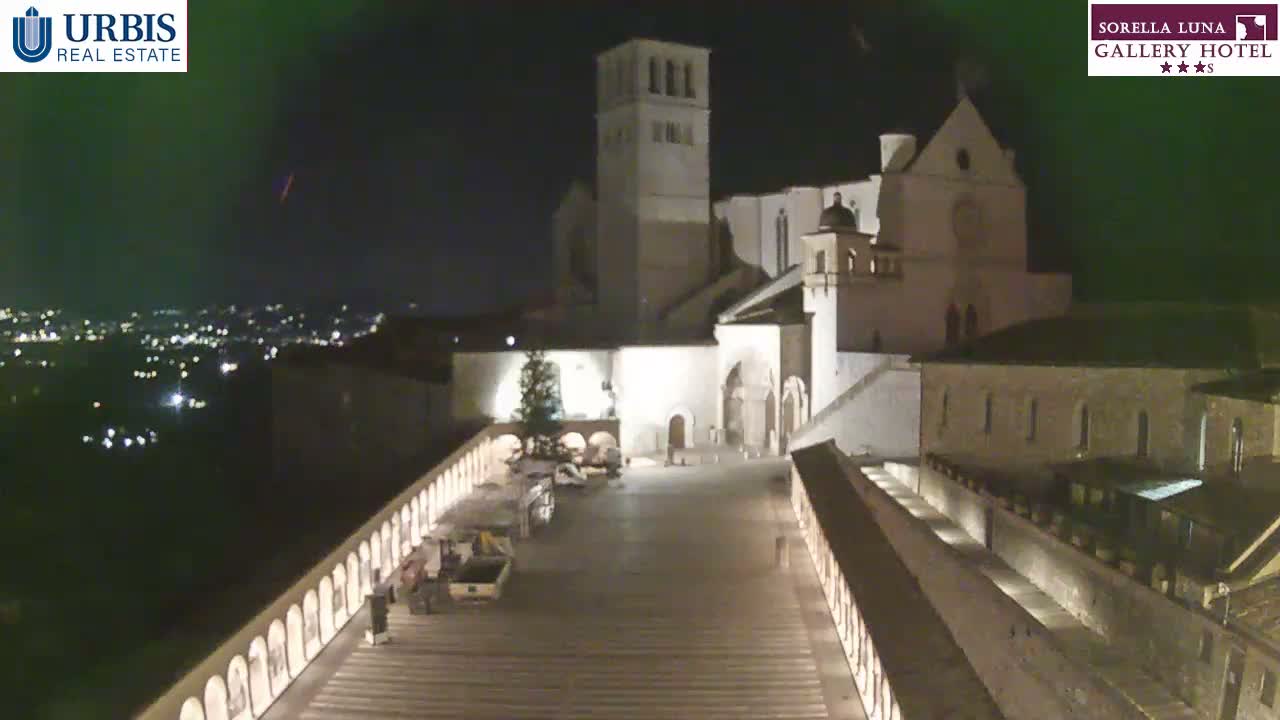 Assisi Basilica of San Francesco Live Cam - Perugia, Umbria, Italy