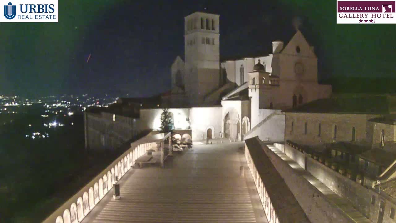 Assisi Basilica of San Francesco Live Cam - Perugia, Umbria, Italy