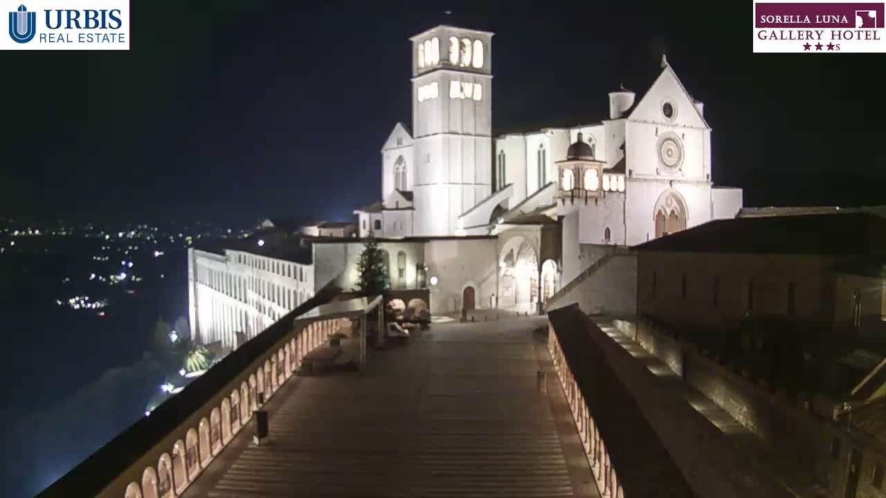 Assisi Basilica of San Francesco Live Cam - Perugia, Umbria, Italy
