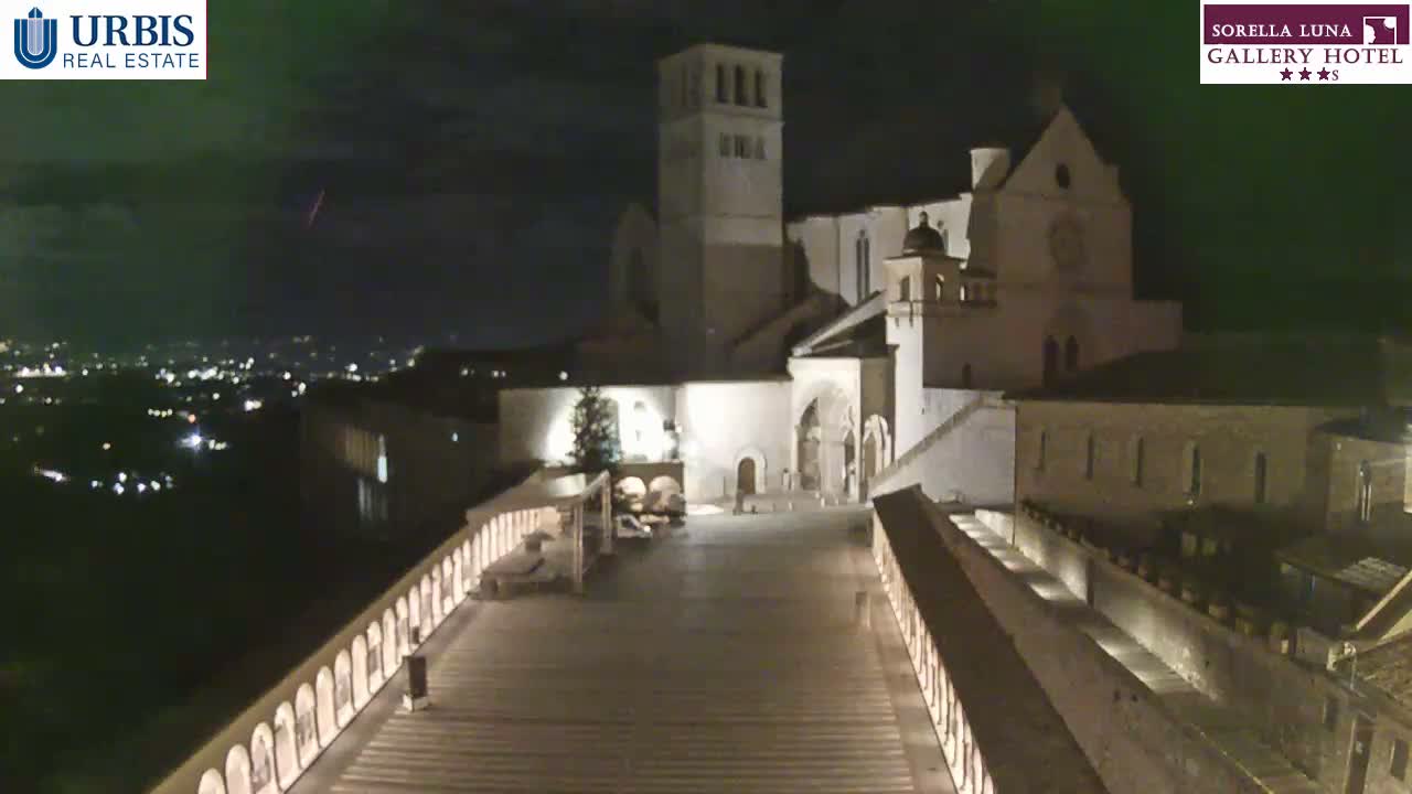 Assisi Basilica of San Francesco Live Cam - Perugia, Umbria, Italy