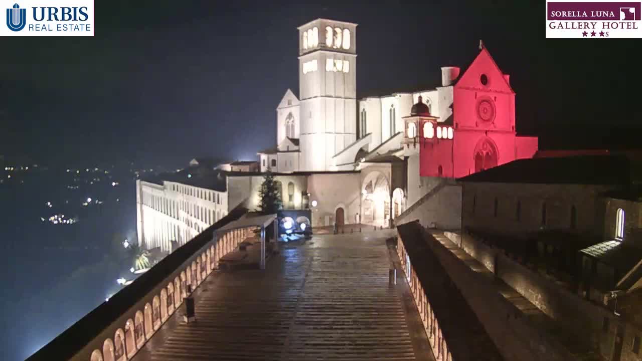 Assisi Basilica of San Francesco Live Cam - Perugia, Umbria, Italy