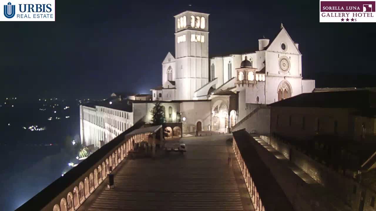 Assisi Basilica of San Francesco Live Cam - Perugia, Umbria, Italy
