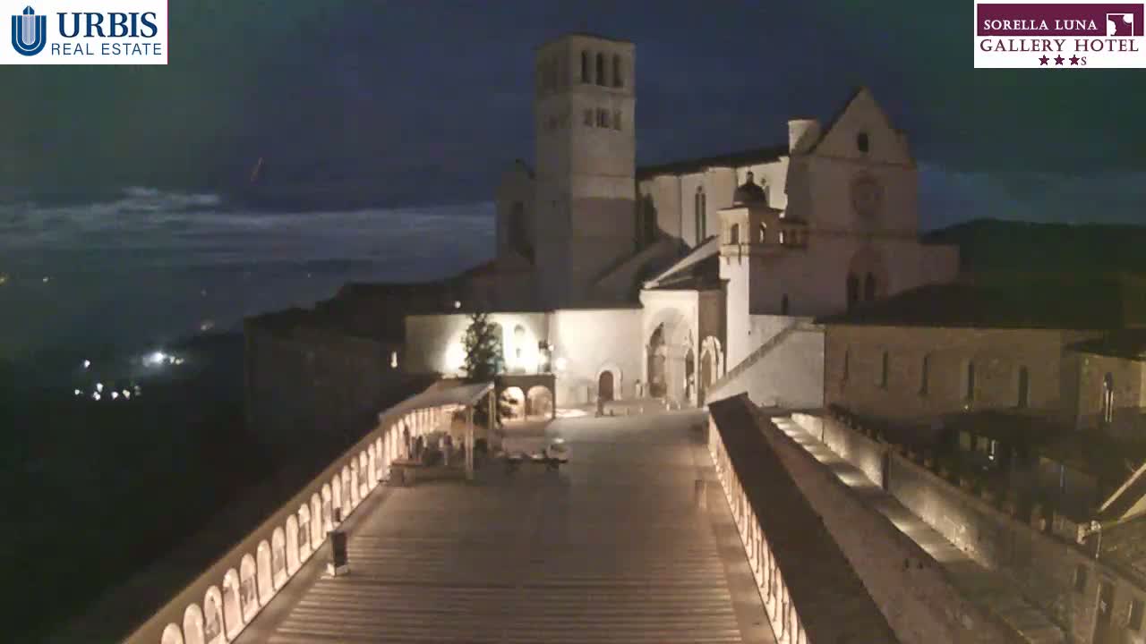 Assisi Basilica of San Francesco Live Cam - Perugia, Umbria, Italy