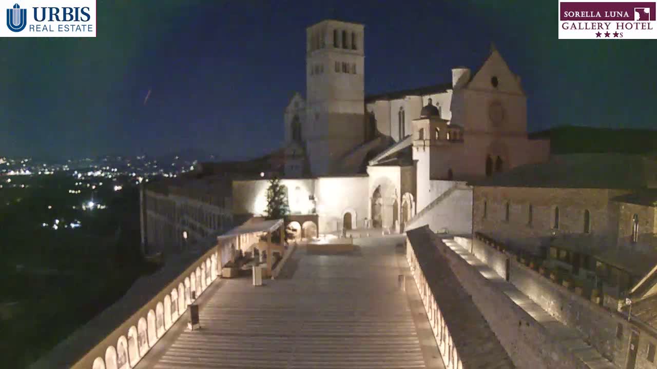 Assisi Basilica of San Francesco Live Cam - Perugia, Umbria, Italy
