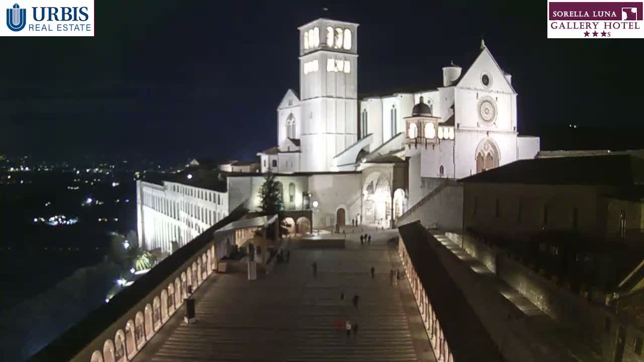 Assisi Basilica of San Francesco Live Cam - Perugia, Umbria, Italy