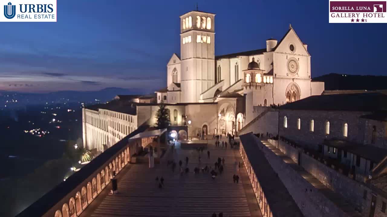 Assisi Basilica of San Francesco Live Cam - Perugia, Umbria, Italy