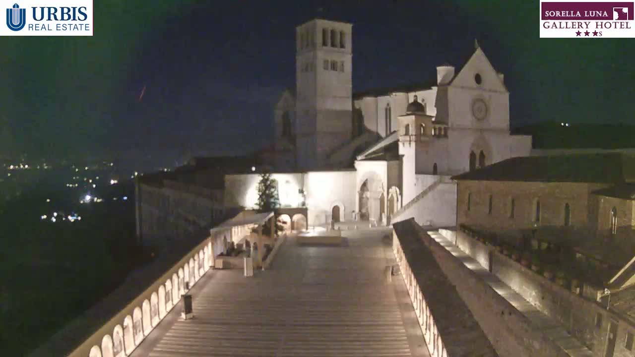 Assisi Basilica of San Francesco Live Cam - Perugia, Umbria, Italy