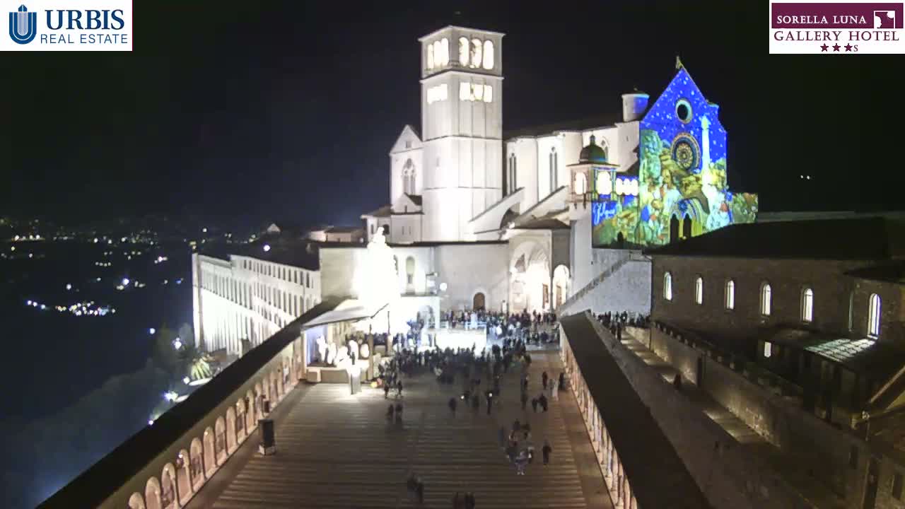 Assisi Basilica of San Francesco Live Cam - Perugia, Umbria, Italy