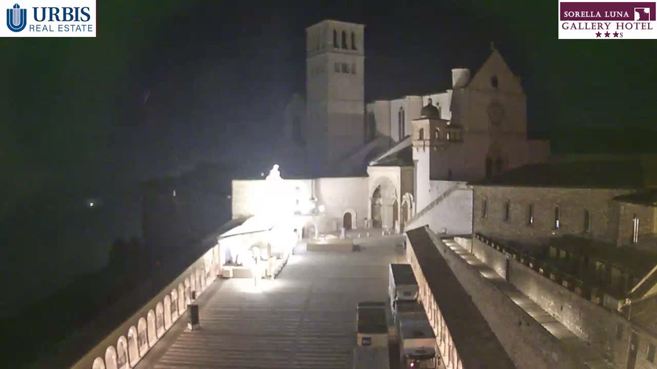 Assisi Basilica of San Francesco Live Cam - Perugia, Umbria, Italy