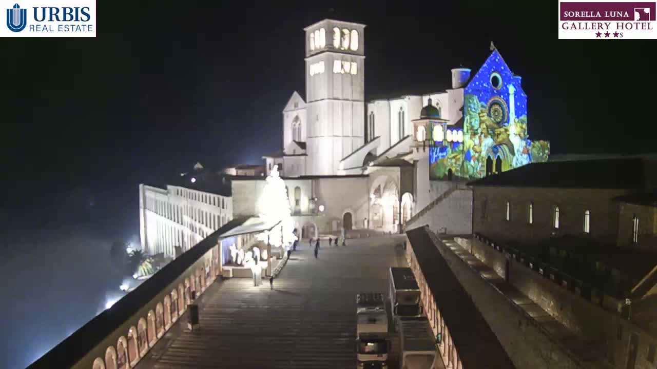 Assisi Basilica of San Francesco Live Cam - Perugia, Umbria, Italy