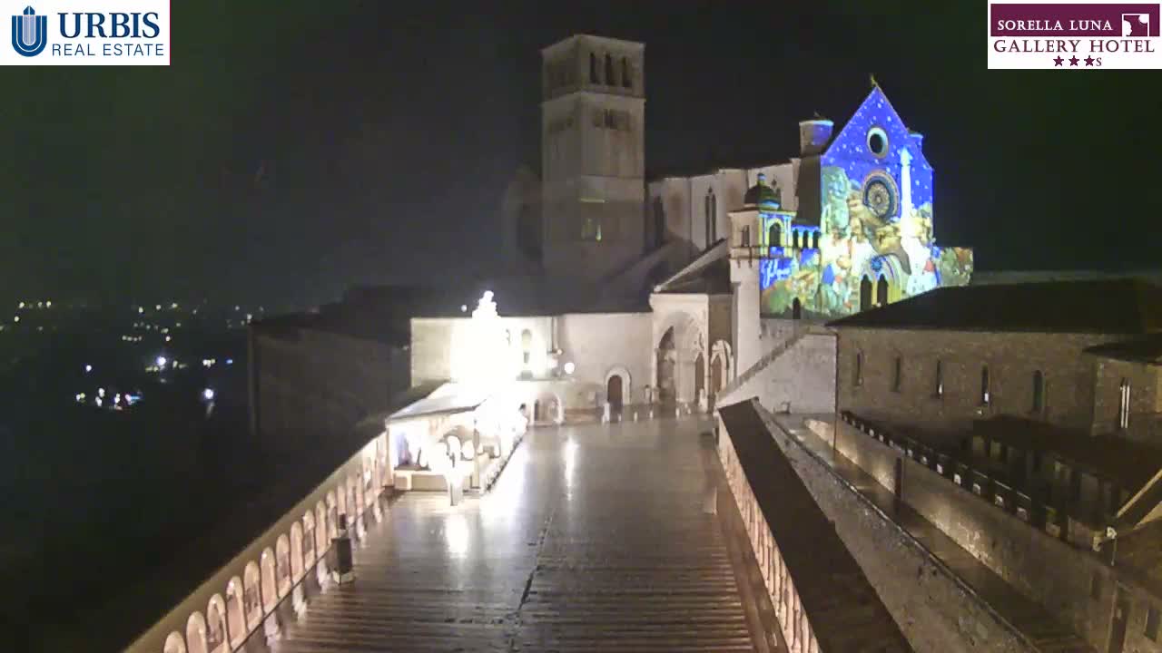 Assisi Basilica of San Francesco Live Cam - Perugia, Umbria, Italy