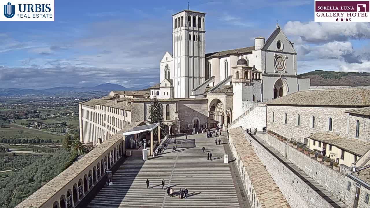 Assisi Basilica of San Francesco Live Cam - Perugia, Umbria, Italy