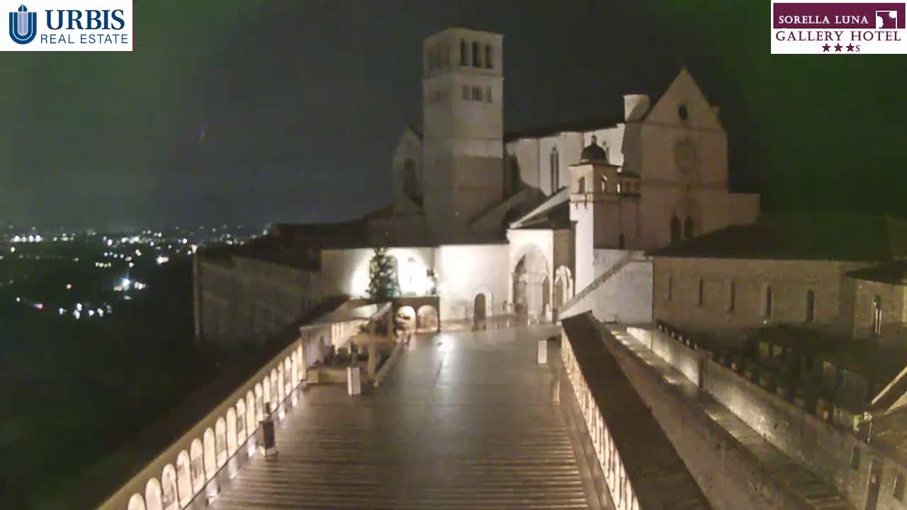 Assisi Basilica of San Francesco Live Cam - Perugia, Umbria, Italy