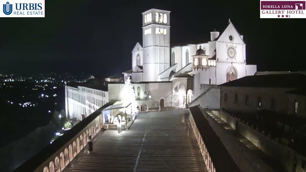 Assisi Basilica of San Francesco Live Cam - Perugia, Umbria, Italy
