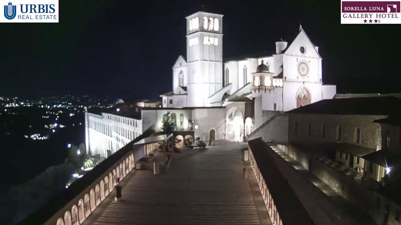 Assisi Basilica of San Francesco Live Cam - Perugia, Umbria, Italy