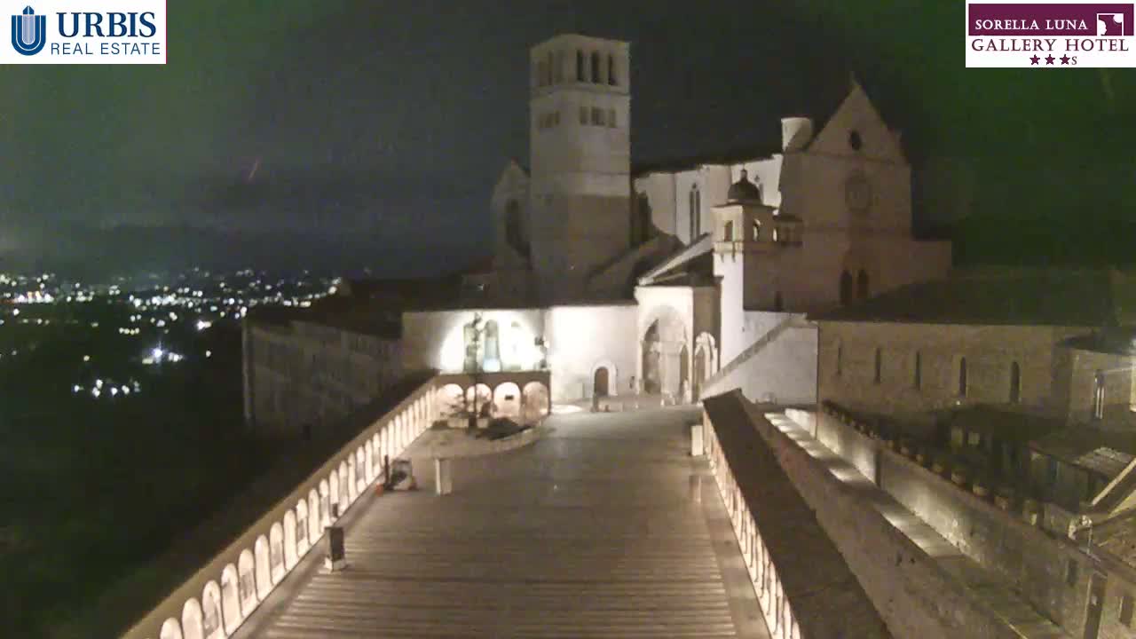 Assisi Basilica of San Francesco Live Cam - Perugia, Umbria, Italy