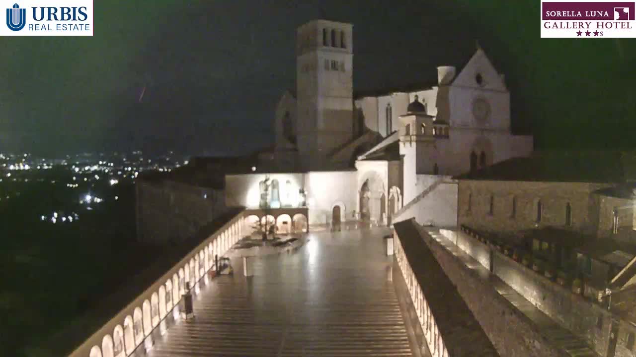 Assisi Basilica of San Francesco Live Cam - Perugia, Umbria, Italy