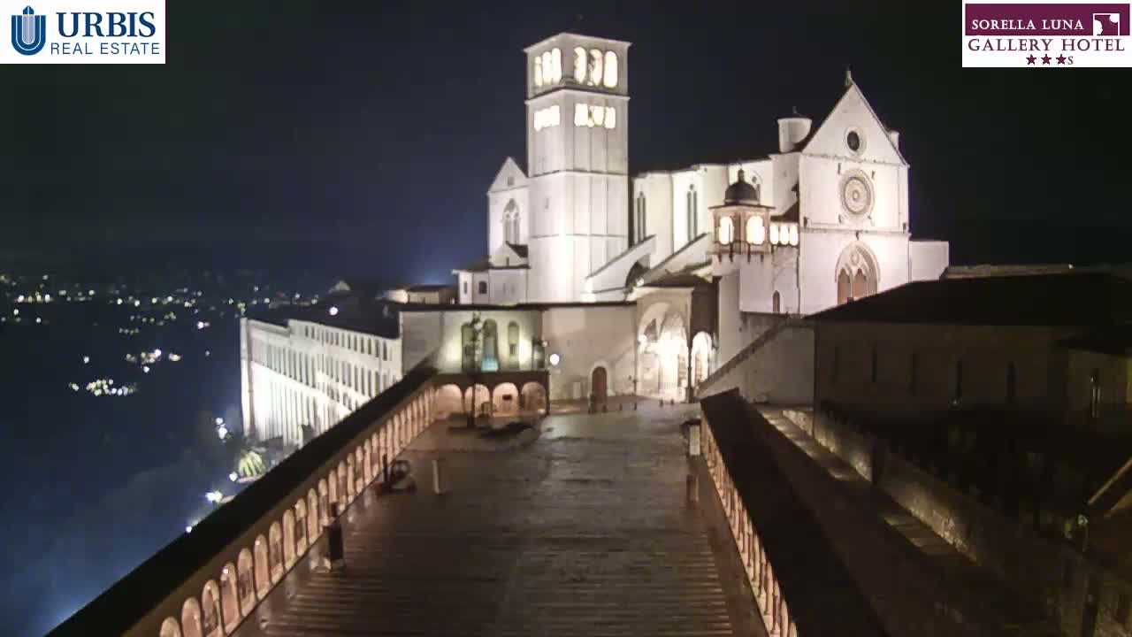 Assisi Basilica of San Francesco Live Cam - Perugia, Umbria, Italy