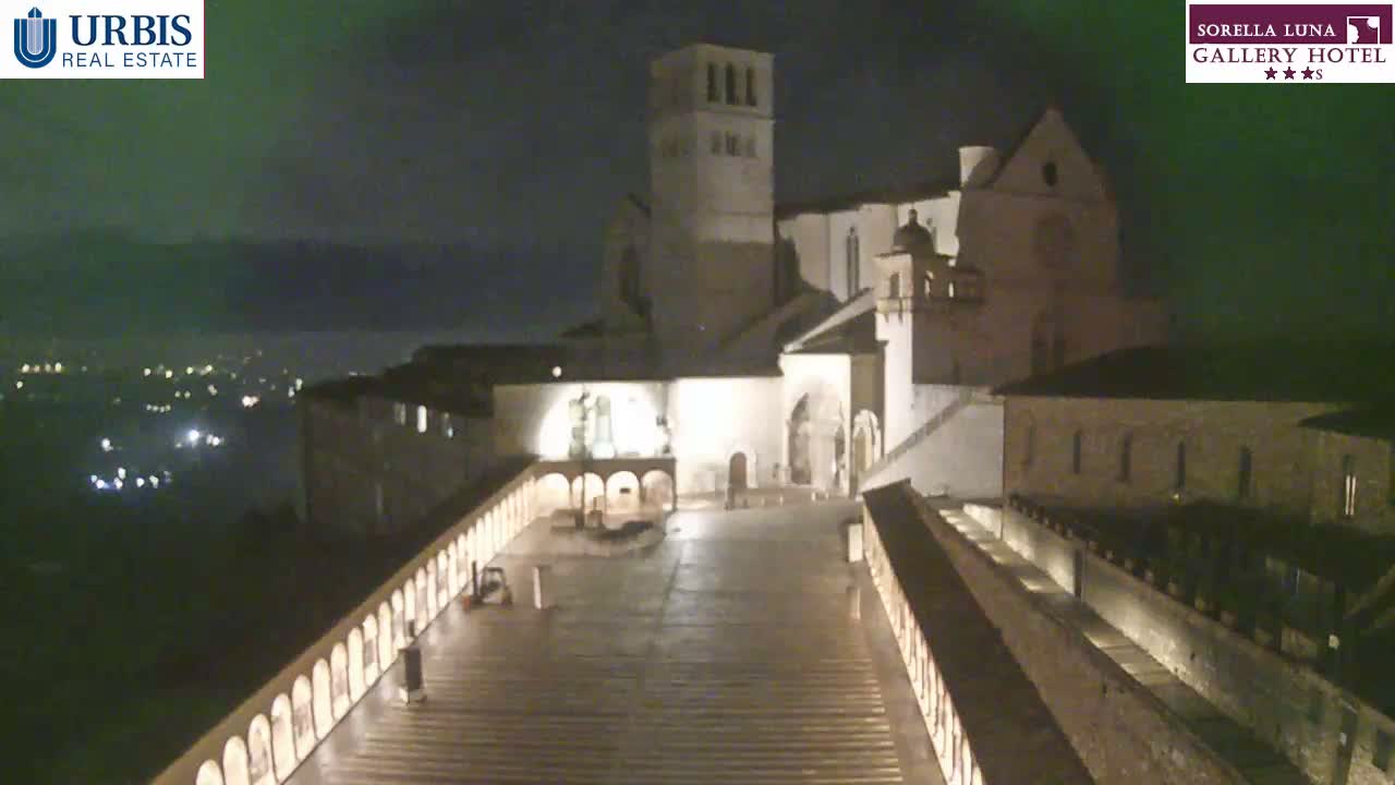 Assisi Basilica of San Francesco Live Cam - Perugia, Umbria, Italy
