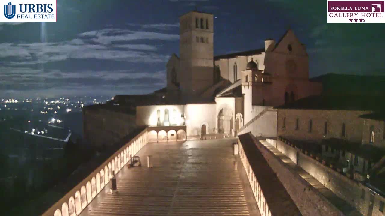 Assisi Basilica of San Francesco Live Cam - Perugia, Umbria, Italy