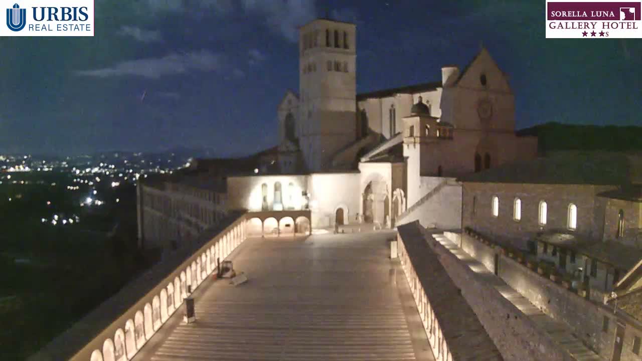 Assisi Basilica of San Francesco Live Cam - Perugia, Umbria, Italy