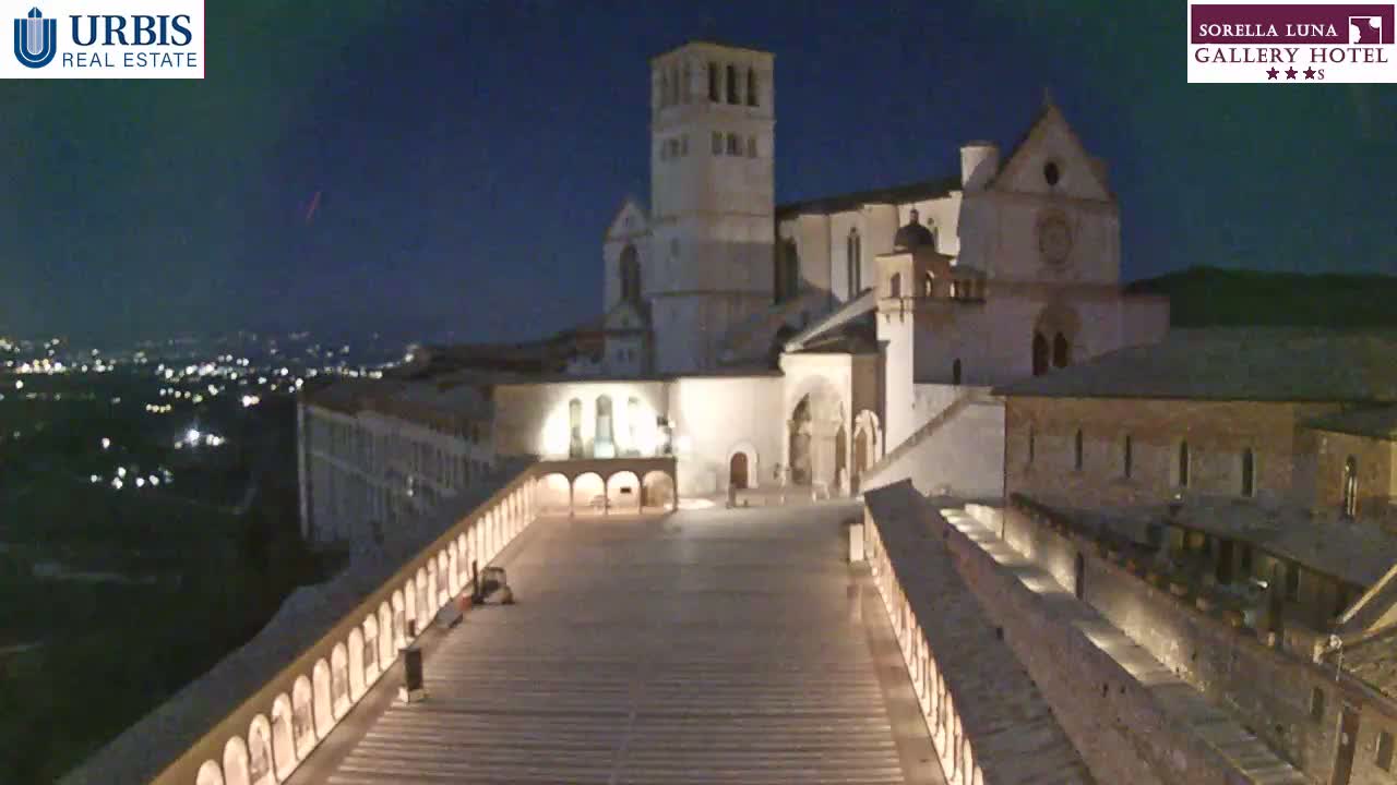 Assisi Basilica of San Francesco Live Cam - Perugia, Umbria, Italy