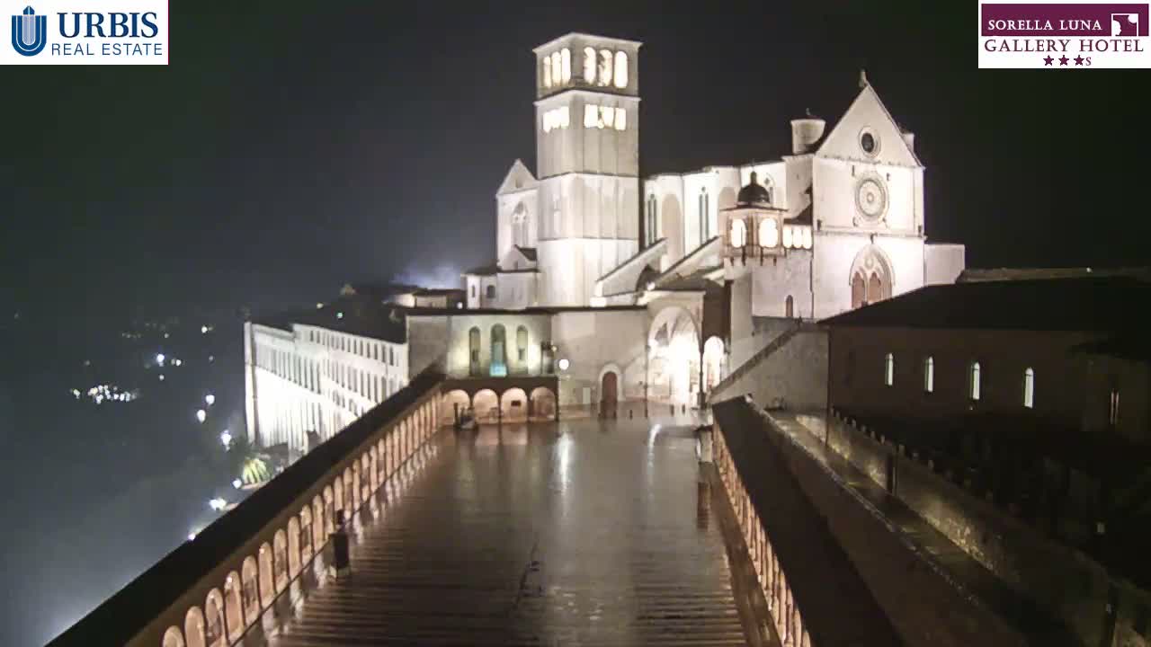 Assisi Basilica of San Francesco Live Cam - Perugia, Umbria, Italy
