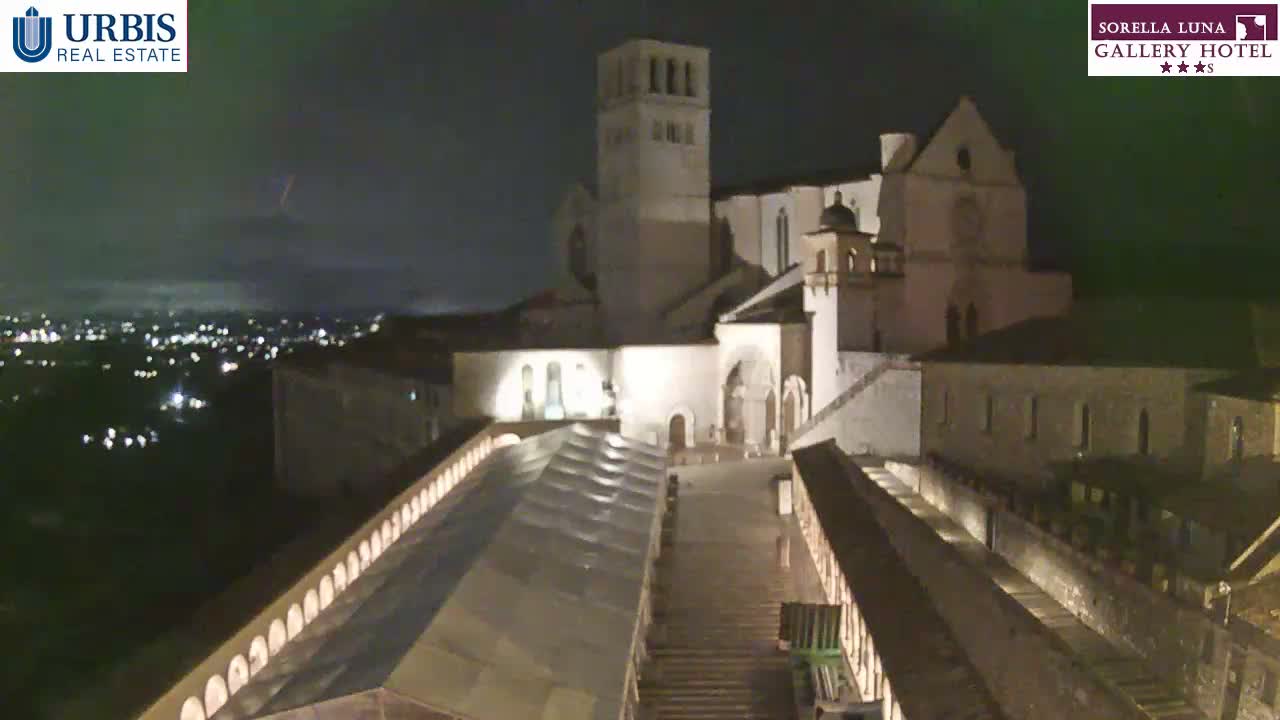 Assisi Basilica of San Francesco Live Cam - Perugia, Umbria, Italy