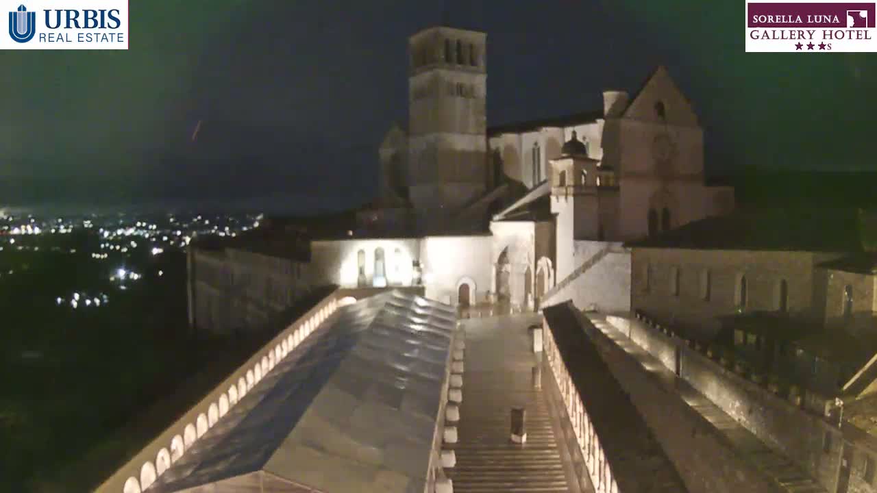 Assisi Basilica of San Francesco Live Cam - Perugia, Umbria, Italy