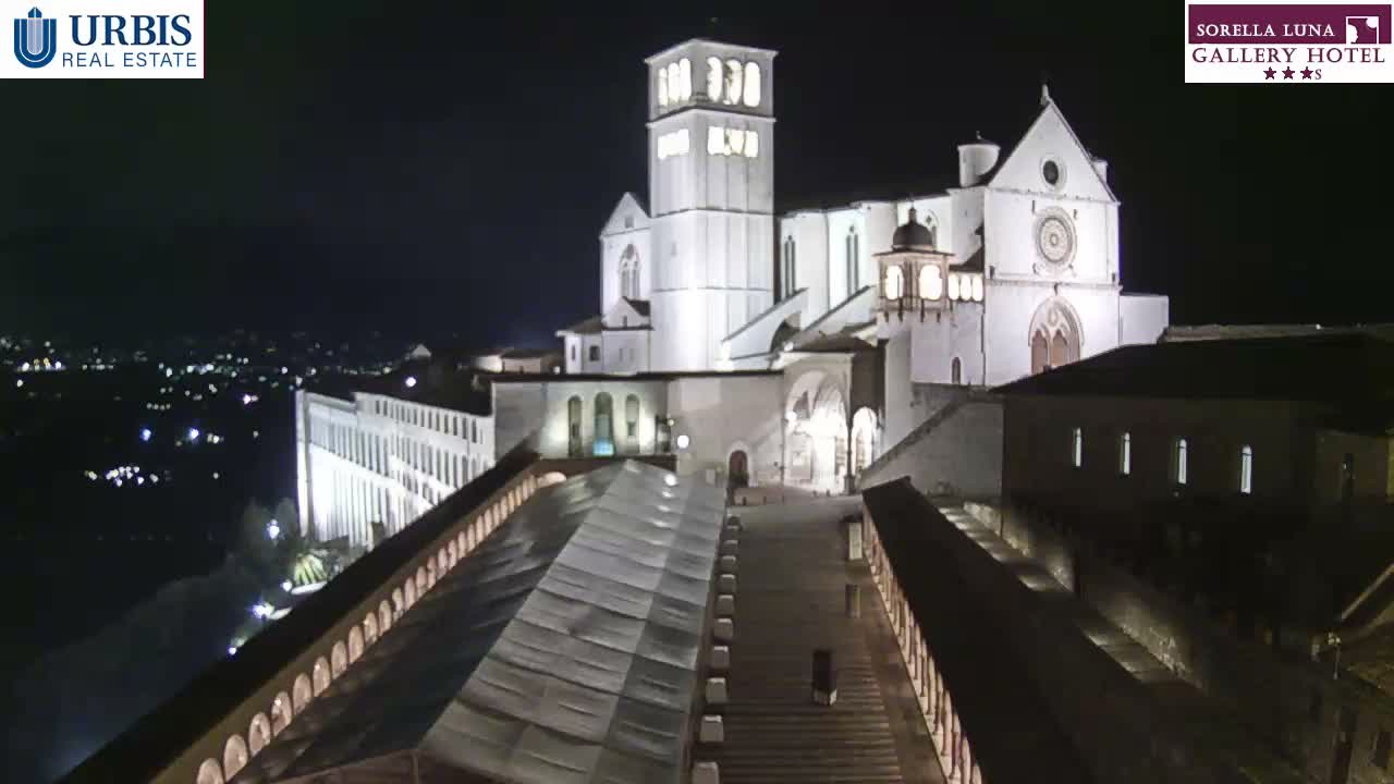 Assisi Basilica of San Francesco Live Cam - Perugia, Umbria, Italy
