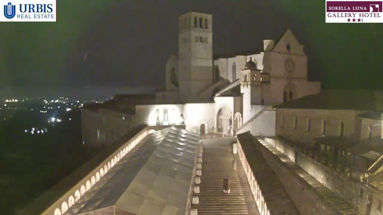 Assisi Basilica of San Francesco Live Cam - Perugia, Umbria, Italy