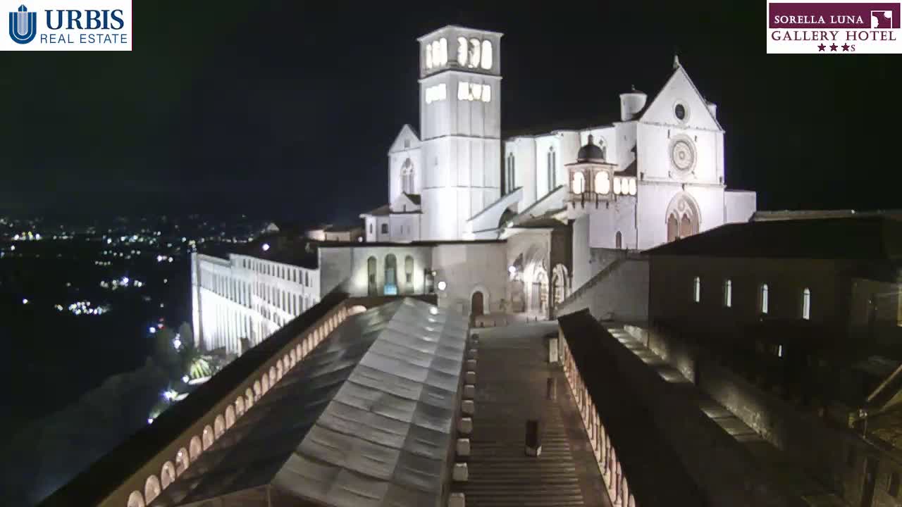 Assisi Basilica of San Francesco Live Cam - Perugia, Umbria, Italy