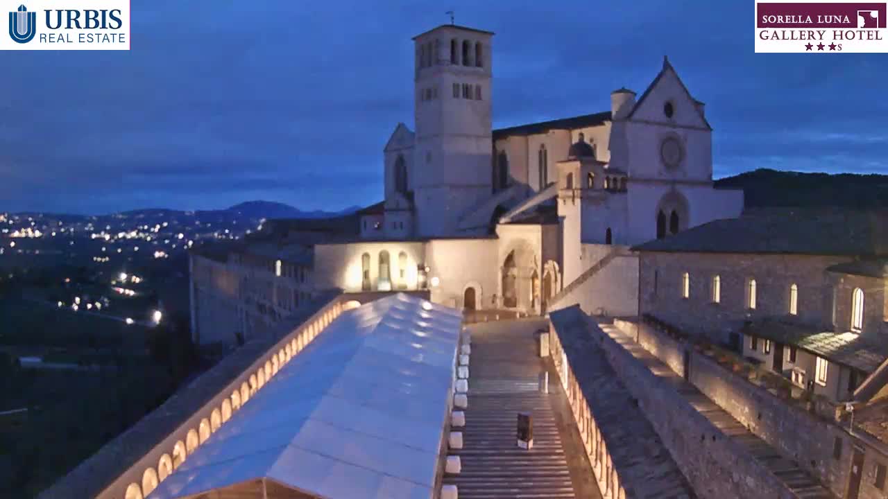 Assisi Basilica of San Francesco Live Cam - Perugia, Umbria, Italy