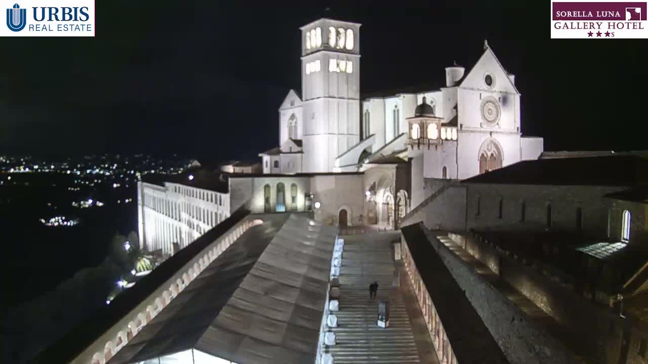 Assisi Basilica of San Francesco Live Cam - Perugia, Umbria, Italy