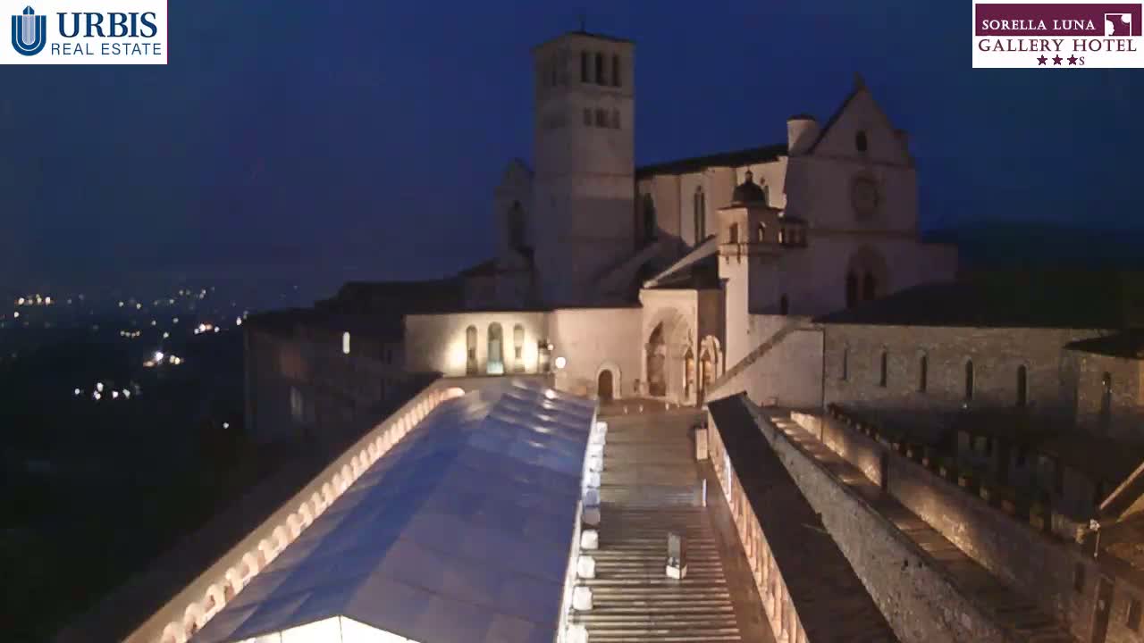 Assisi Basilica of San Francesco Live Cam - Perugia, Umbria, Italy
