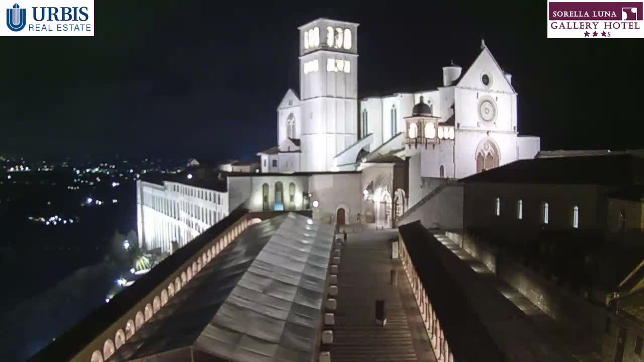 Assisi Basilica of San Francesco Live Cam - Perugia, Umbria, Italy