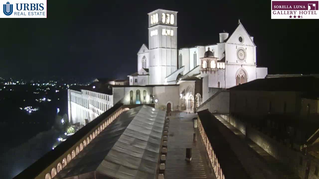 Assisi Basilica of San Francesco Live Cam - Perugia, Umbria, Italy