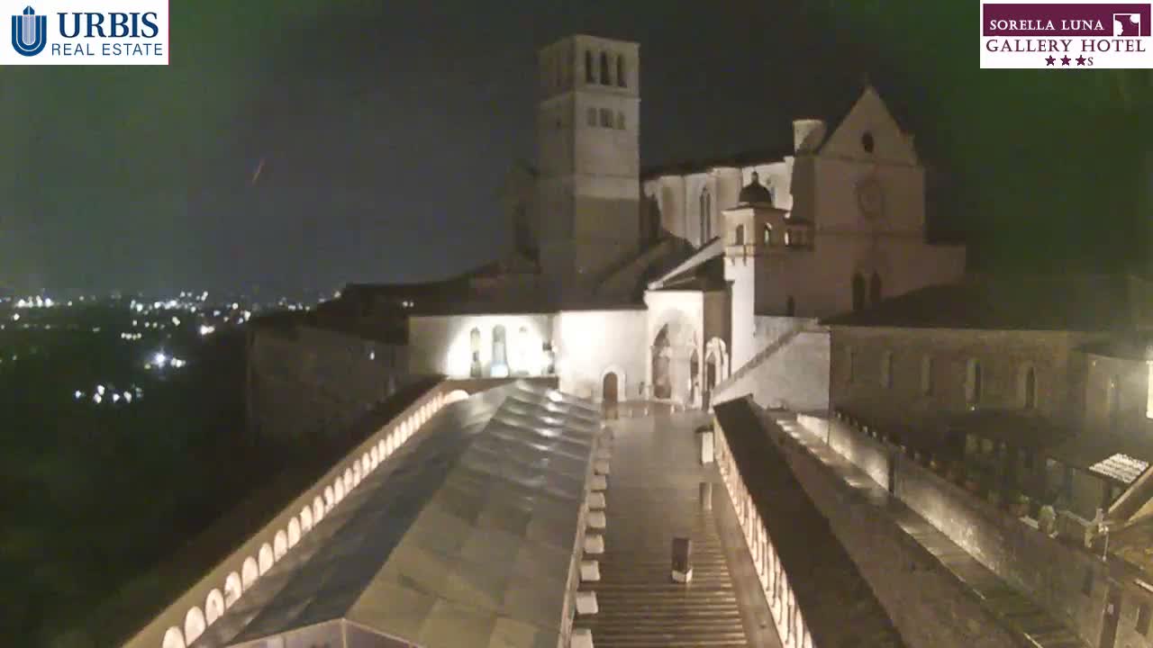 Assisi Basilica of San Francesco Live Cam - Perugia, Umbria, Italy