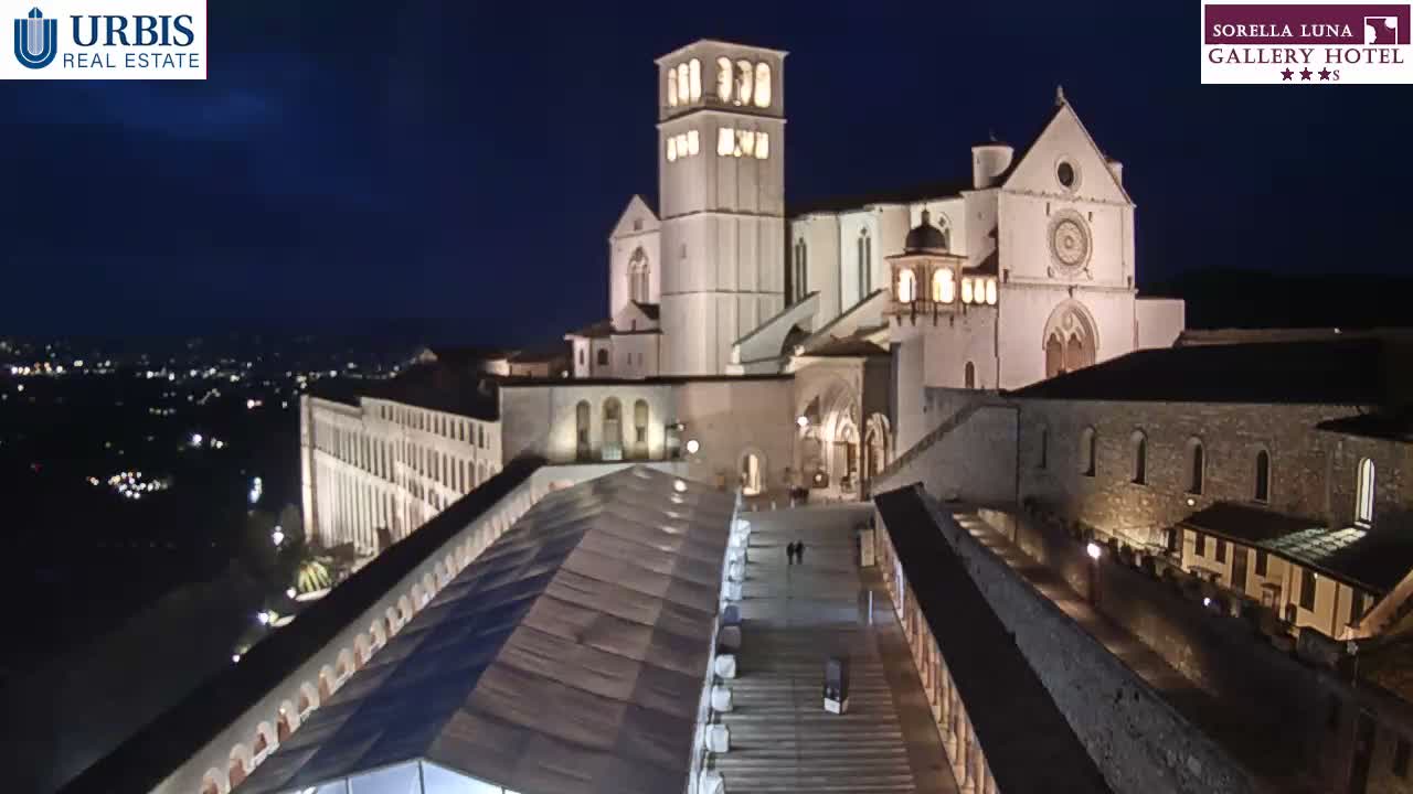 Assisi Basilica of San Francesco Live Cam - Perugia, Umbria, Italy