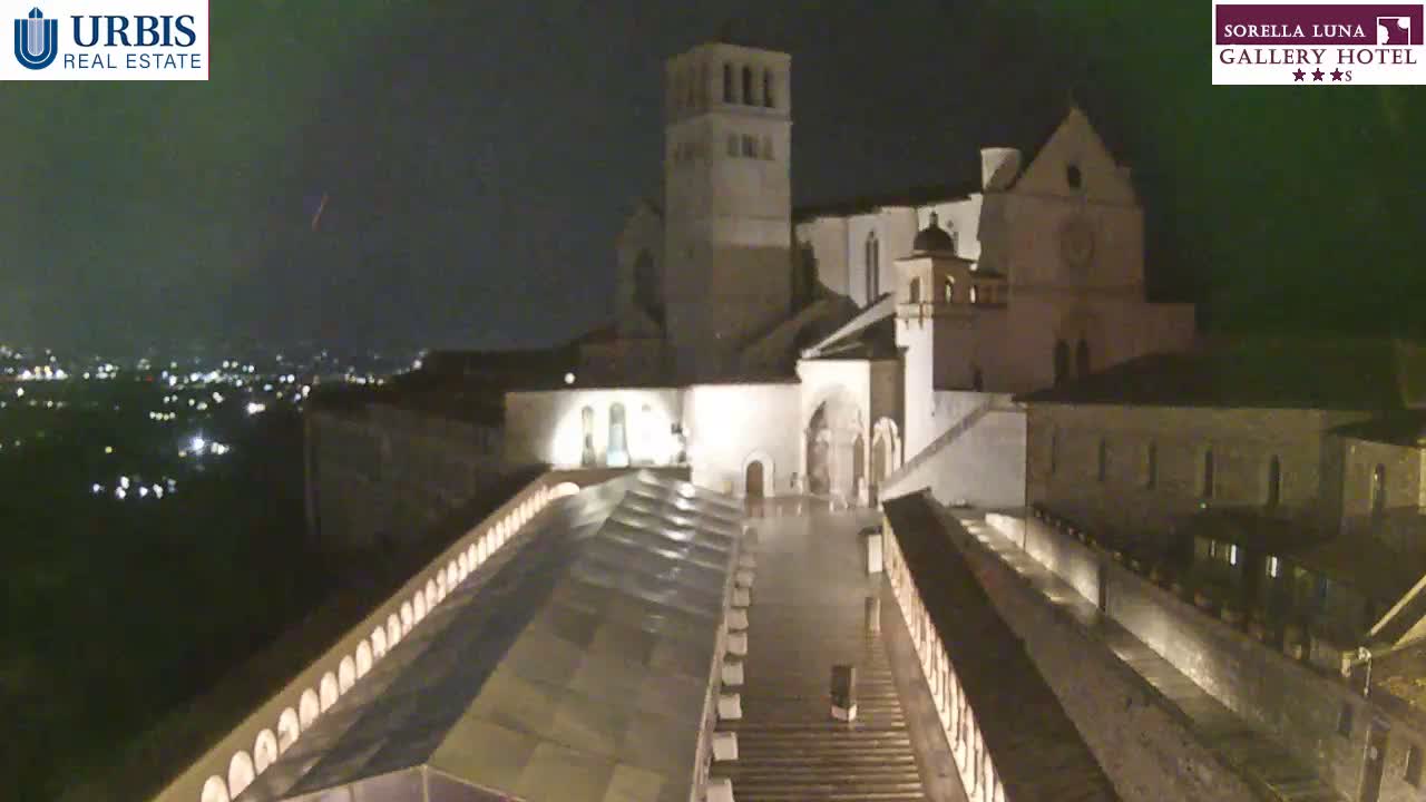 Assisi Basilica of San Francesco Live Cam - Perugia, Umbria, Italy